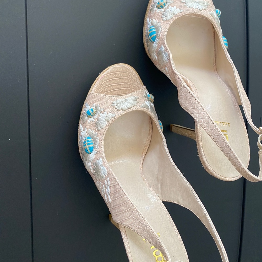 Woman’s sling heeled shoes New size 7